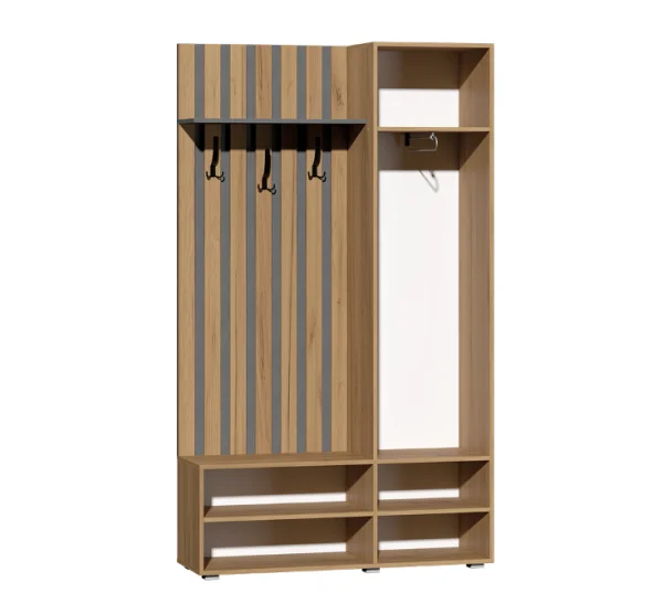 Прихожая Юджи дуб крафт золотой/графит