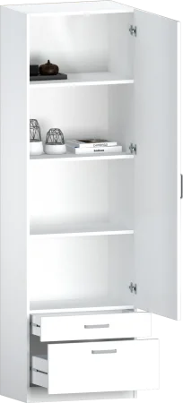 Шкаф 14.11 белый (серия сонома)