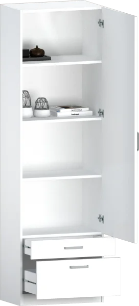 Шкаф 14.11 белый (серия сонома)