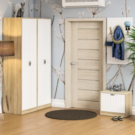 Тумба П-6 дуб сонома/белое дерево фрезеровка прованс