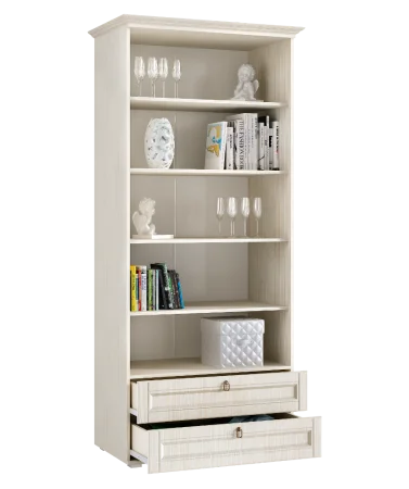 Шкаф со стеклом Престиж-1 сандал светлый