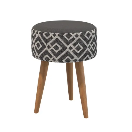 Банкетка 6-5132 Юна черная с рисунком