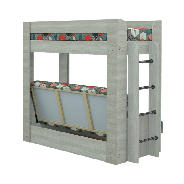 Диван-кровать двухъярусная ясень шимо светлый