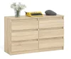 Широкий комод шесть ящиков МК 1200.6 дуб сонома