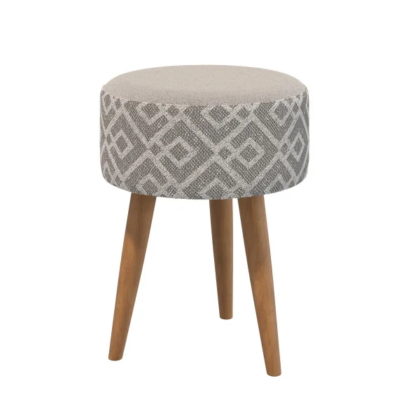 Банкетка 6-5132 Юна серая с рисунком