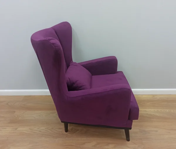Кресло Томас баклажан (велюр)