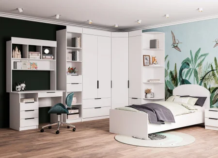 Стол письменный Лавис СТД 1070.1 белый/белый софт