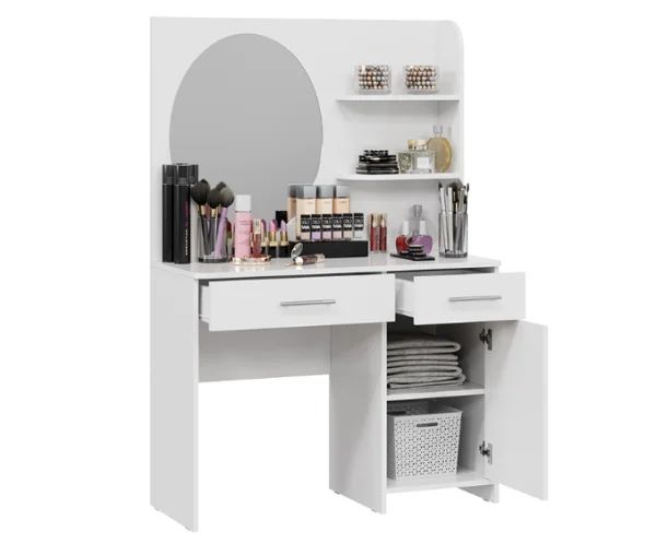 Стол туалетный Эвита белый глянец