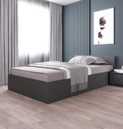 Кровать двуспальная Мори КРМ 1600.1 графит