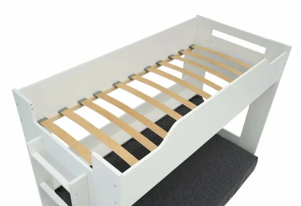 Кровать двухъярусная с диван-кроватью белый