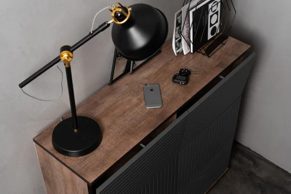 Обувница Копенгаген 6 ящиков дуб самдал/графит серый