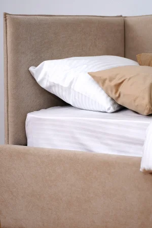 Мягкая кровать Бенто крем