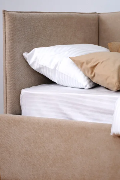 Мягкая кровать Бенто крем