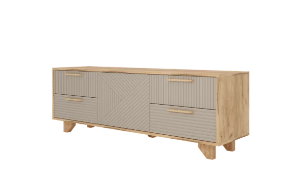 Тумба ТВ Ньерд 1501.4 дуб вотан/ива пепельная