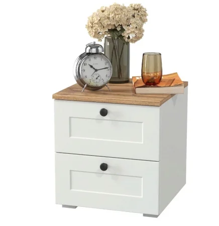 Тумба прикроватная Остин 16.152 белый шагрень/дуб крафт золотой