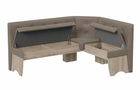 Кухонный комплект Барселона дуб сонома трюфель, микровелюр Duna Stone