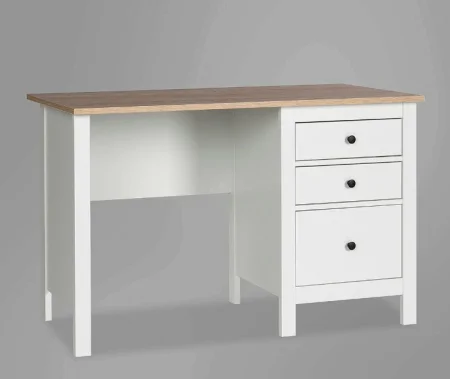 Стол письменный Сага белый/ясень