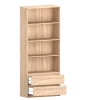 Стеллаж с ящиками Б 5.24 дуб сонома (серия без ручек)