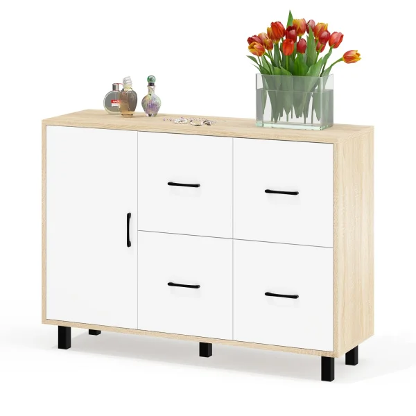 Комод 125-1204 дуб сонома/белый