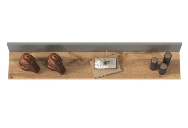 Полка Остин 16.484 серый графит/дуб крафт золотой Полка Остин 16.484 серый графит/дуб крафт золотой