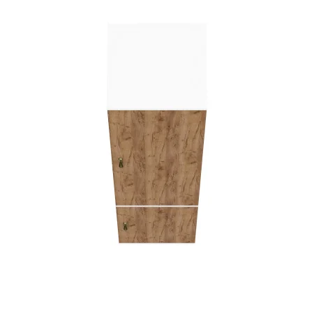 Пенал Лидер-8 МД 22Б белый шагрень/крафт золото