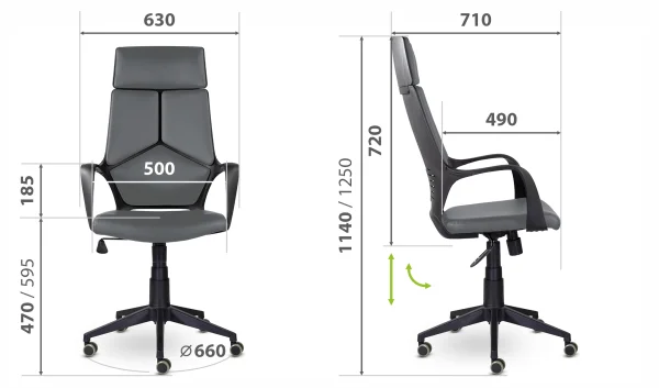 Кресло Айкью СН-710 Ср S-0402 белый