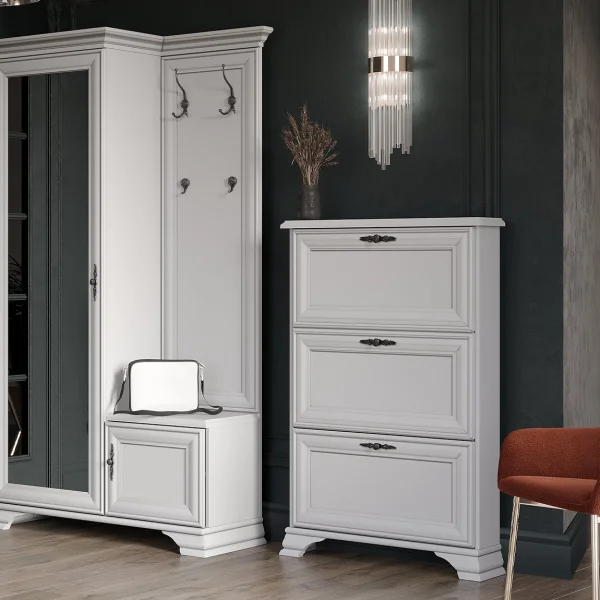 Тумба для обуви Кентаки SFB3B белый