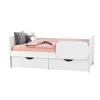 Кровать с ящиками Уна 11.22 белый (поры дерева)