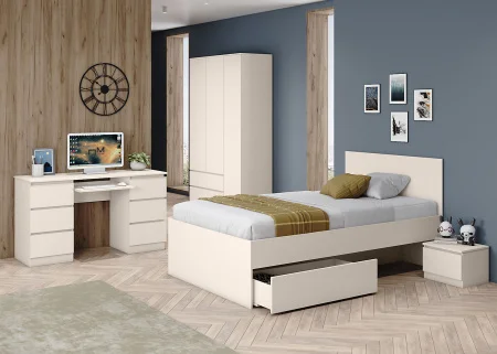 Стол компьютерный с ящиками Мори МС-2 сатин