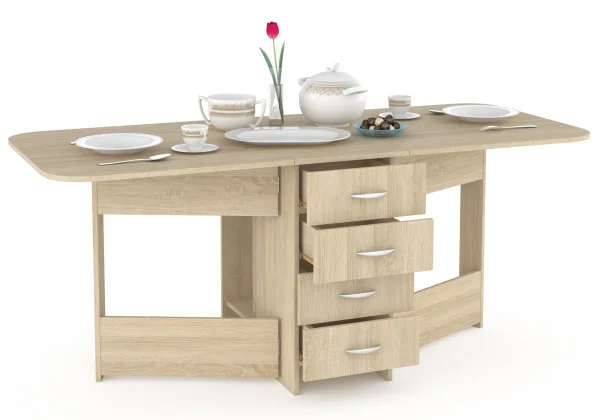 Стол-книжка Глория-606 с ящиками дуб сонома Стол-книжка Глория-606 с ящиками дуб сонома