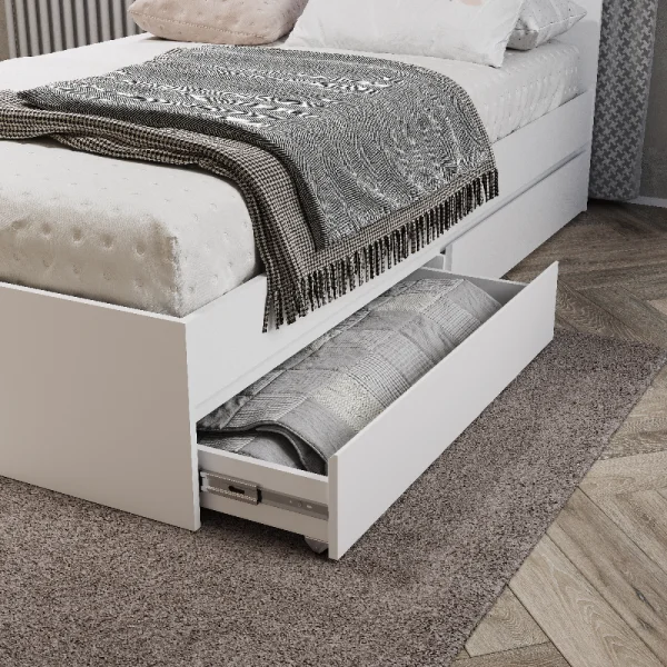 Кровать с ящиками Симпл КР-17 1,6 м белый