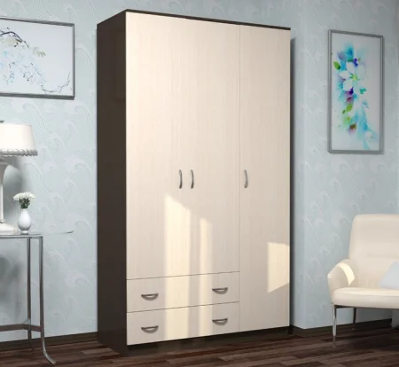 Шкаф Комфорт-10 венге/дуб молочный