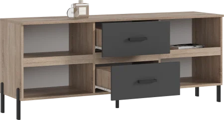 Тумба ТВ Ким (металл) дуб сонома/графит