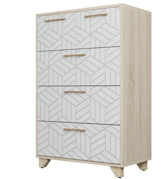 Комод Амстердам дуб сонома/белый матовый