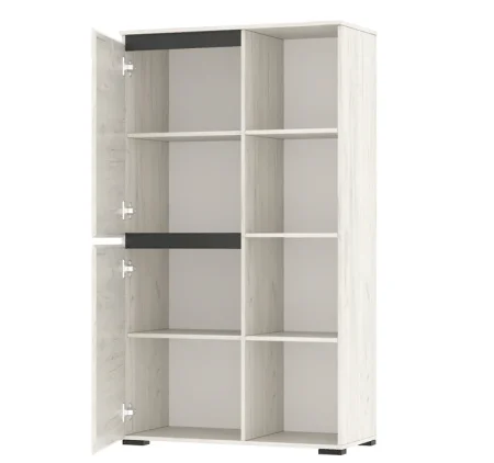 Буфет Гретта 2С дуб крафт белый/антрацит