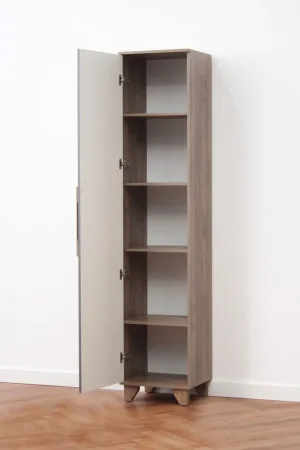 Пенал Копенгаген со створкой дуб самдал/серый графит