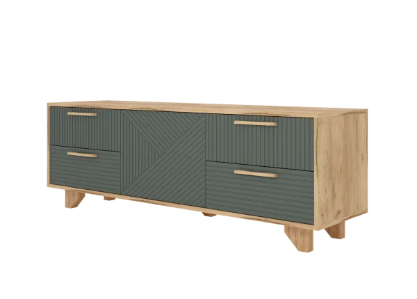 Тумба ТВ Ньерд 1501.4 дуб вотан/можжевельник