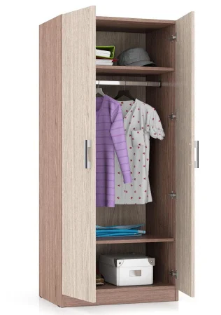 Шкаф СК-9 шимо светлый/ясень шимо тёмный
