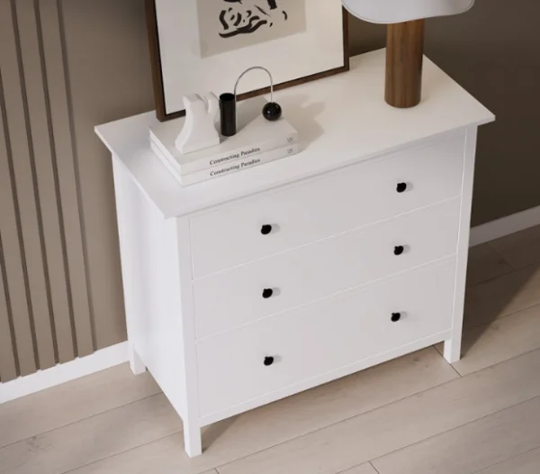 Комод 3 ящика Кымор белый