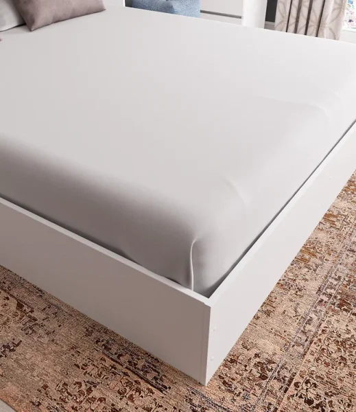 Кровать двуспальная Мори КРМ 1600.1 белый