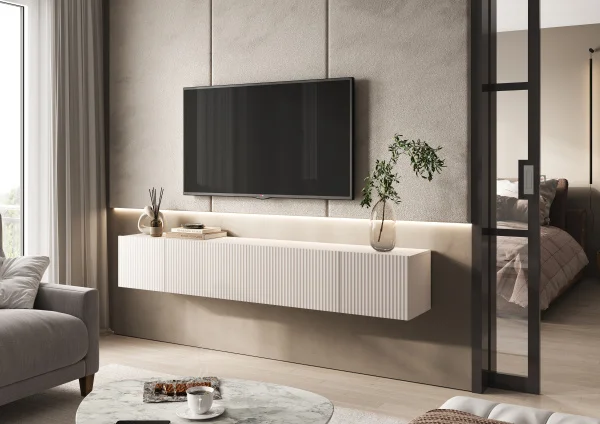 Подвесная тумба ТВ Оскар кашемир Подвесная тумба ТВ Оскар кашемир