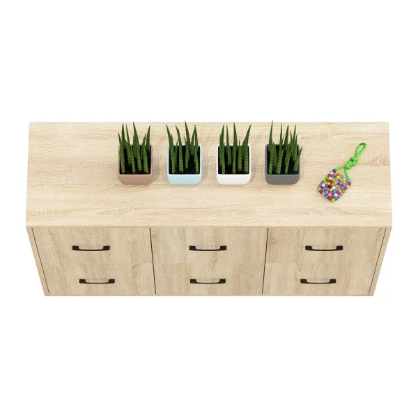 Комод 6 ящиков 127-1204 дуб сонома