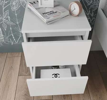 Тумба два ящика Мори ТПМ 400.2 белый