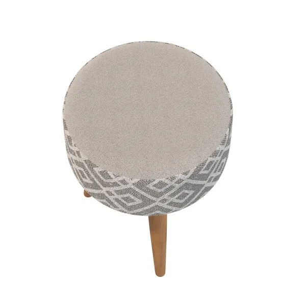 Банкетка 6-5132 Юна серая с рисунком