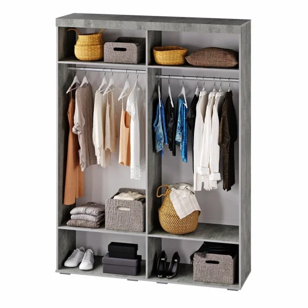 Спальня Инстайл бетон/белый