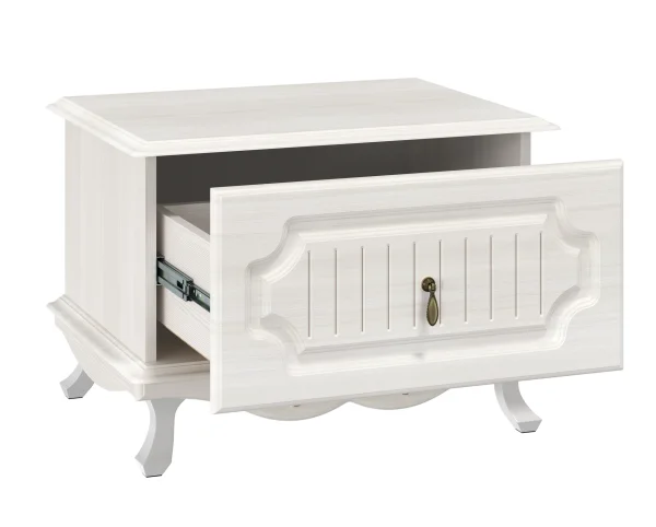 Тумба прикроватная Кантри 06.70 вудлайн кремовый/сандал белый