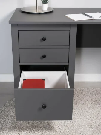 Стол письменный Сага серый