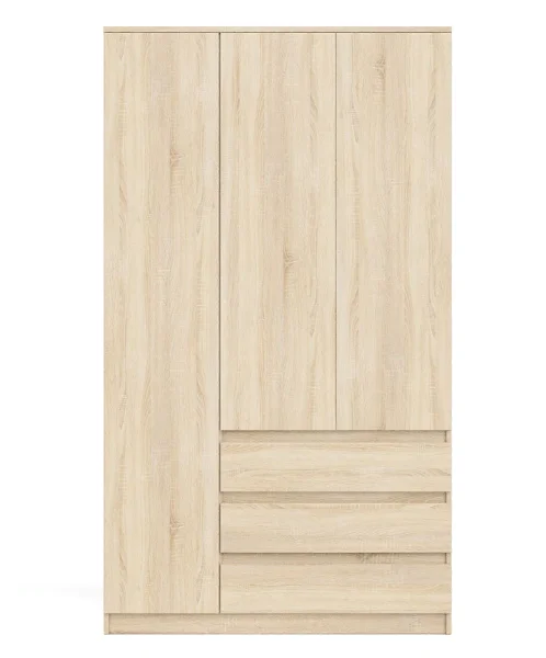 Шкаф с тремя ящиками и тремя дверками МШ 1200.1 дуб сонома