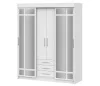 Шкаф-купе Фортуна белое дерево