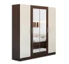 Шкаф 4-х створчатый Леси Венге/дуб молочный